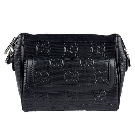 Gucci Black Leather Clutch Bag
