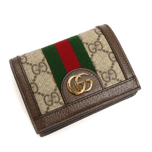 Gucci Beige Gg Supreme Canvas Wallet (Bi-Fold)
