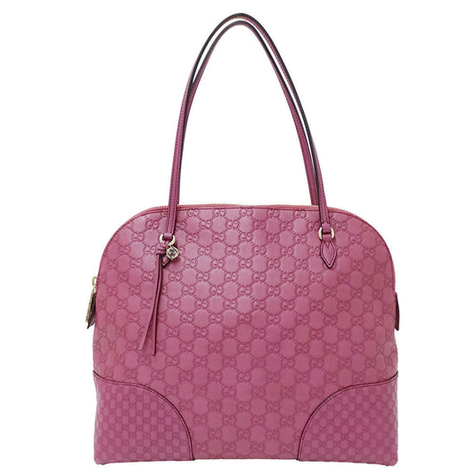 Gucci Purple Leather Tote Bag