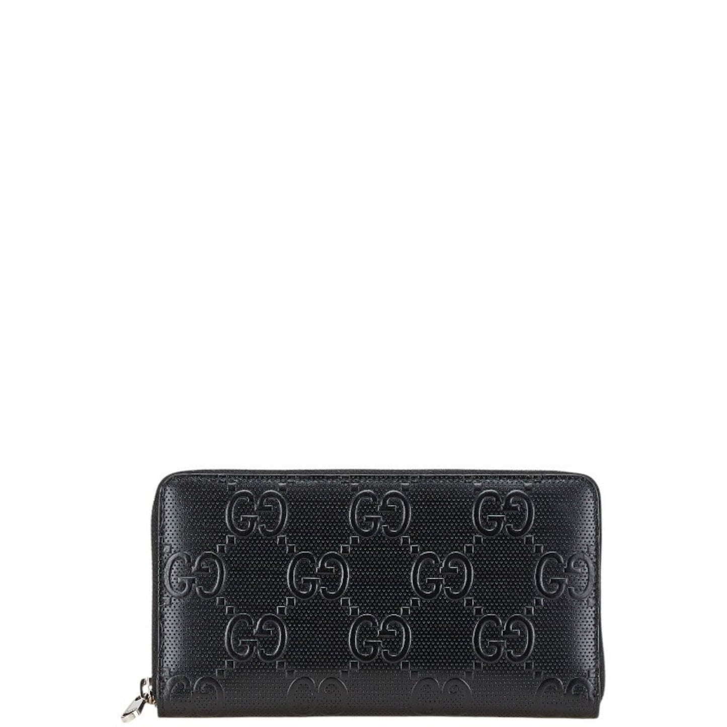 Gucci Black Leather Long Wallet (Bi-Fold)