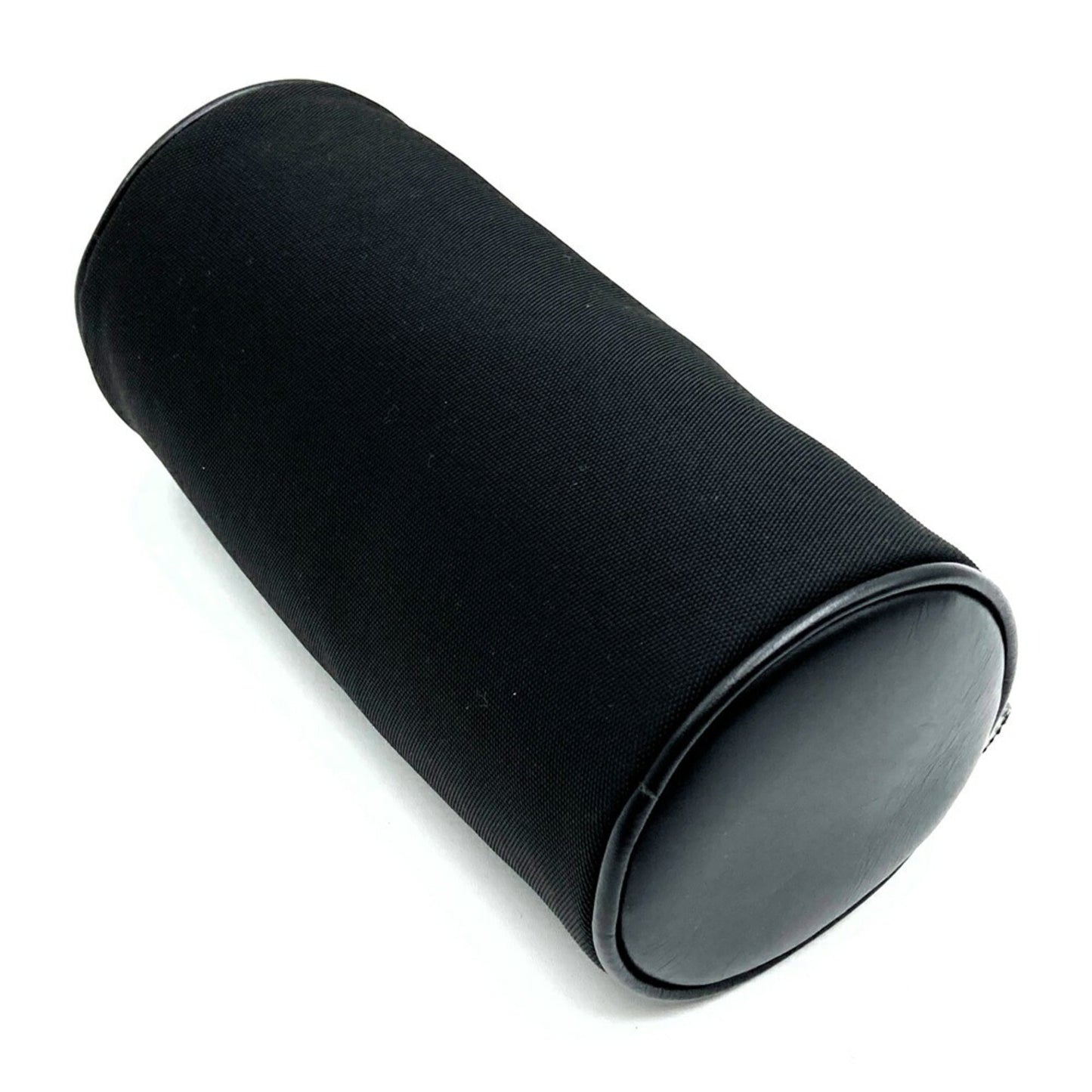 Gucci Black Leather Nylon Pouch