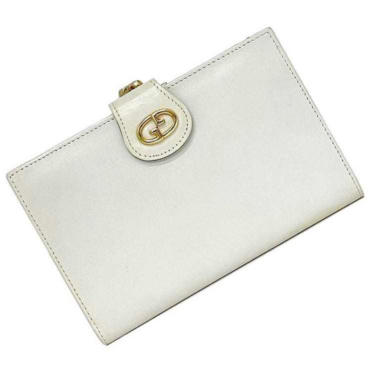 Gucci White Leather Wallet (Bi-Fold)