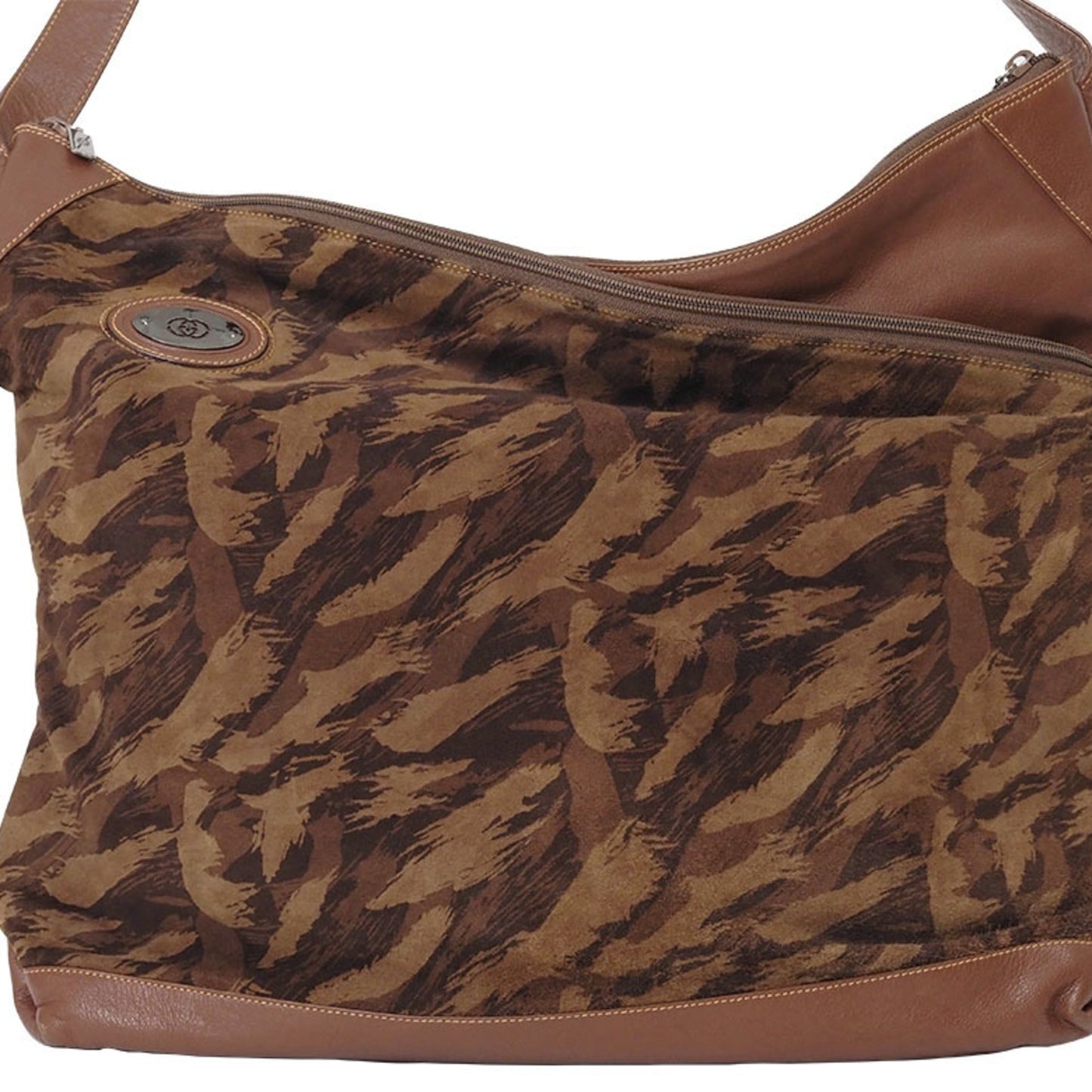 Gucci Brown Suede Shoulder Bag