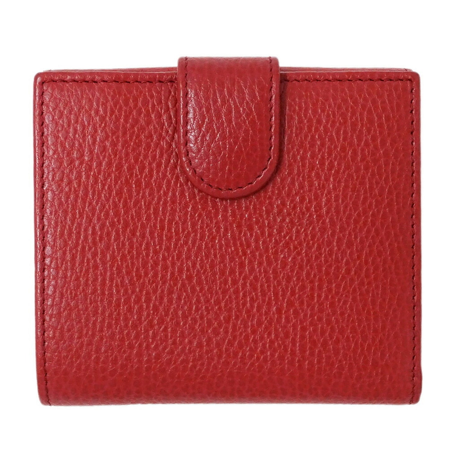 Gucci Red Color Leather Wallet (Bi-Fold)