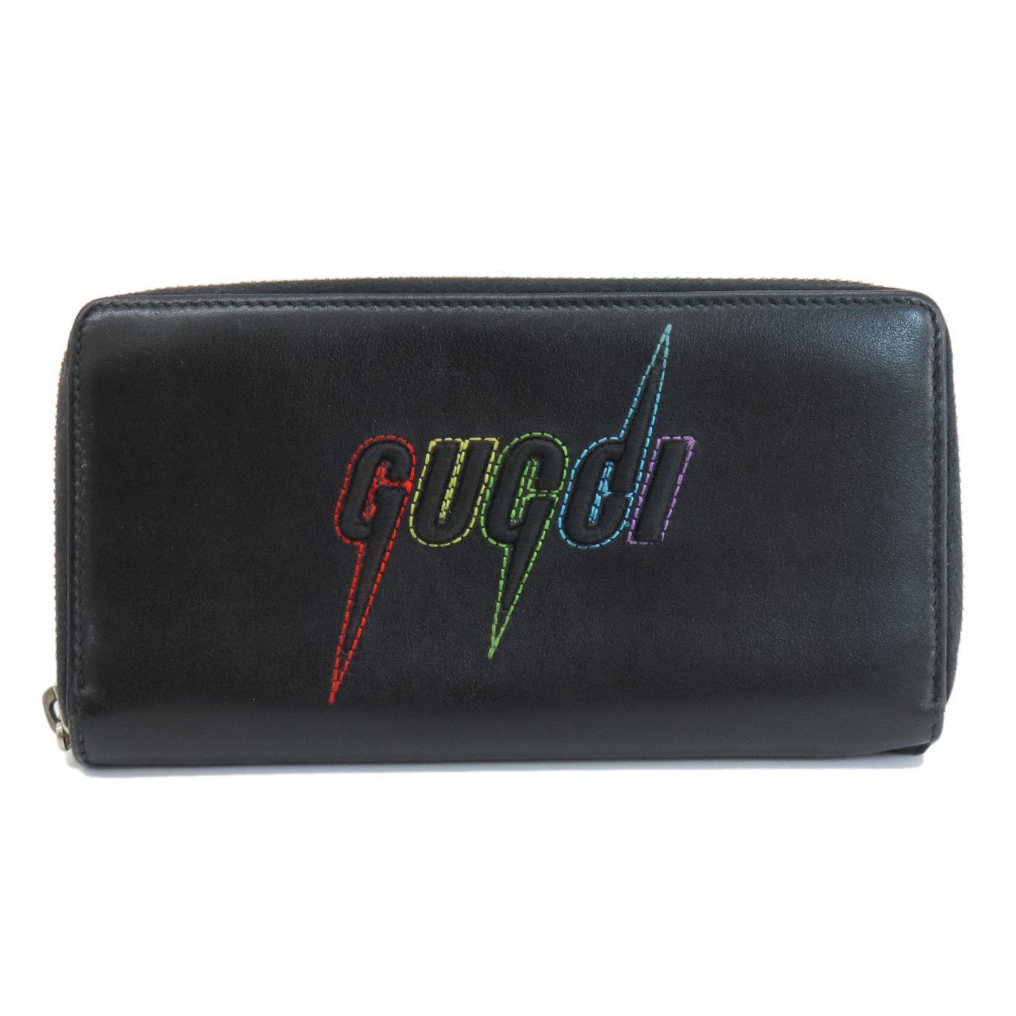 Gucci Black Leather Long Wallet (Bi-Fold)