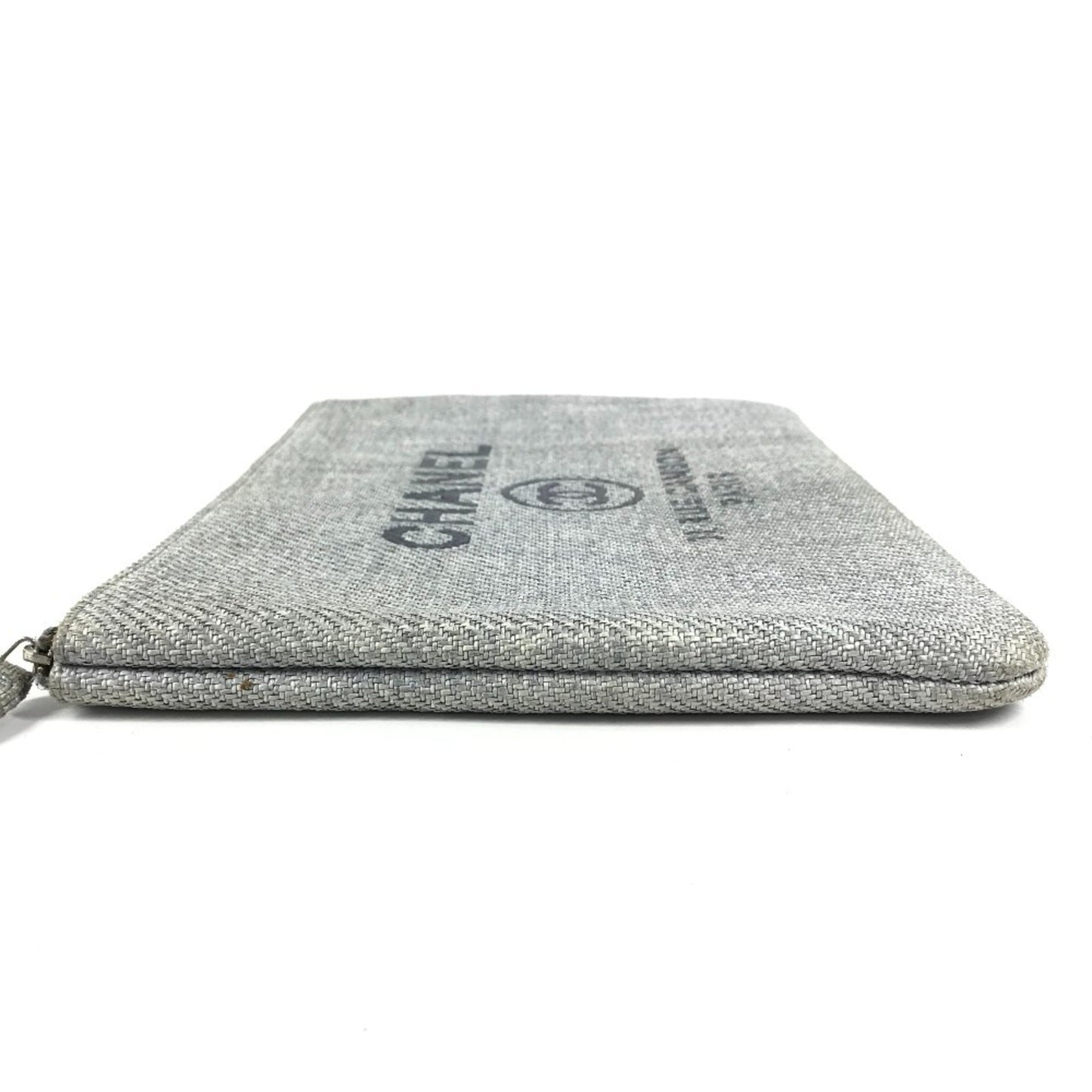 Chanel Blue Canvas Clutch Bag Pouch