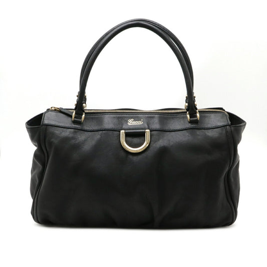 Gucci Black Leather Shoulder Bag Tote Bag