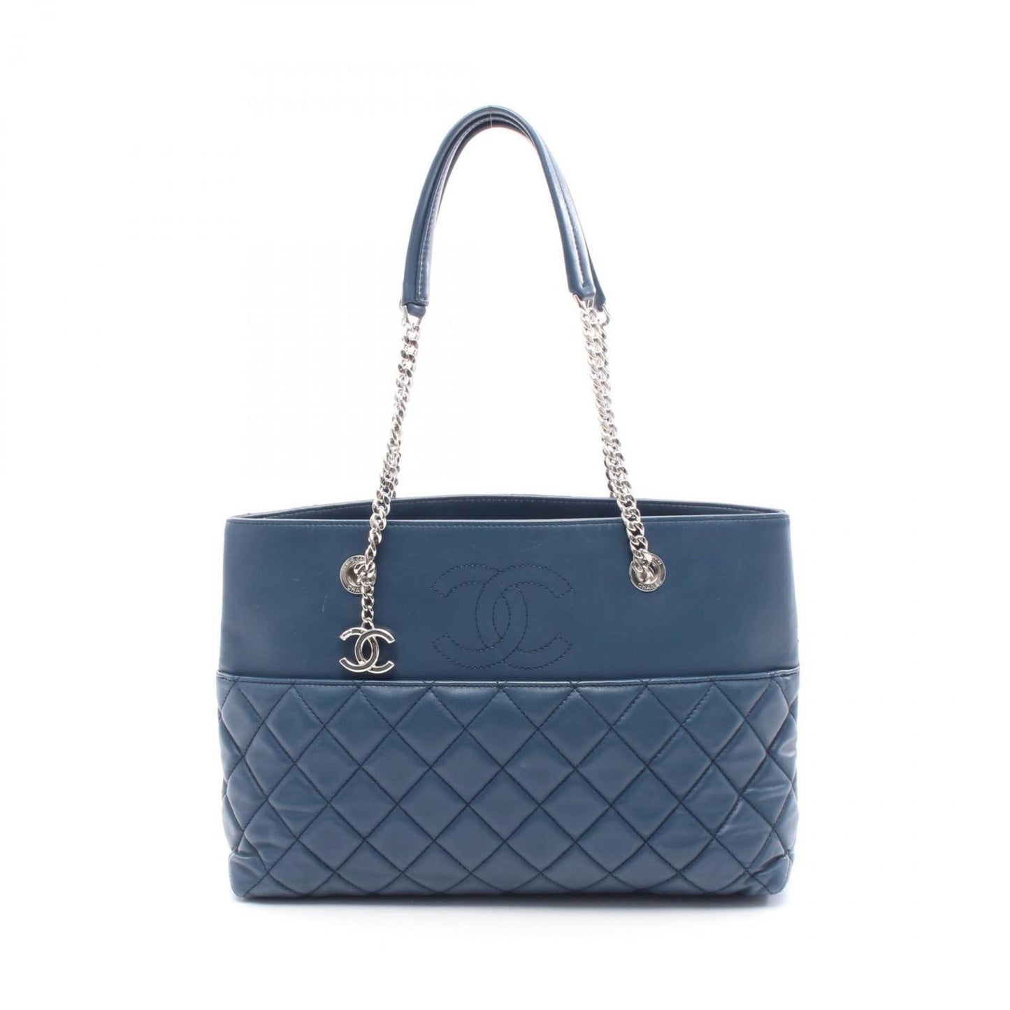 Chanel Blue Leather Tote Bag
