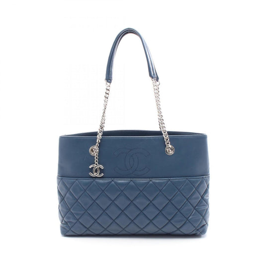 Chanel Blue Leather Tote Bag