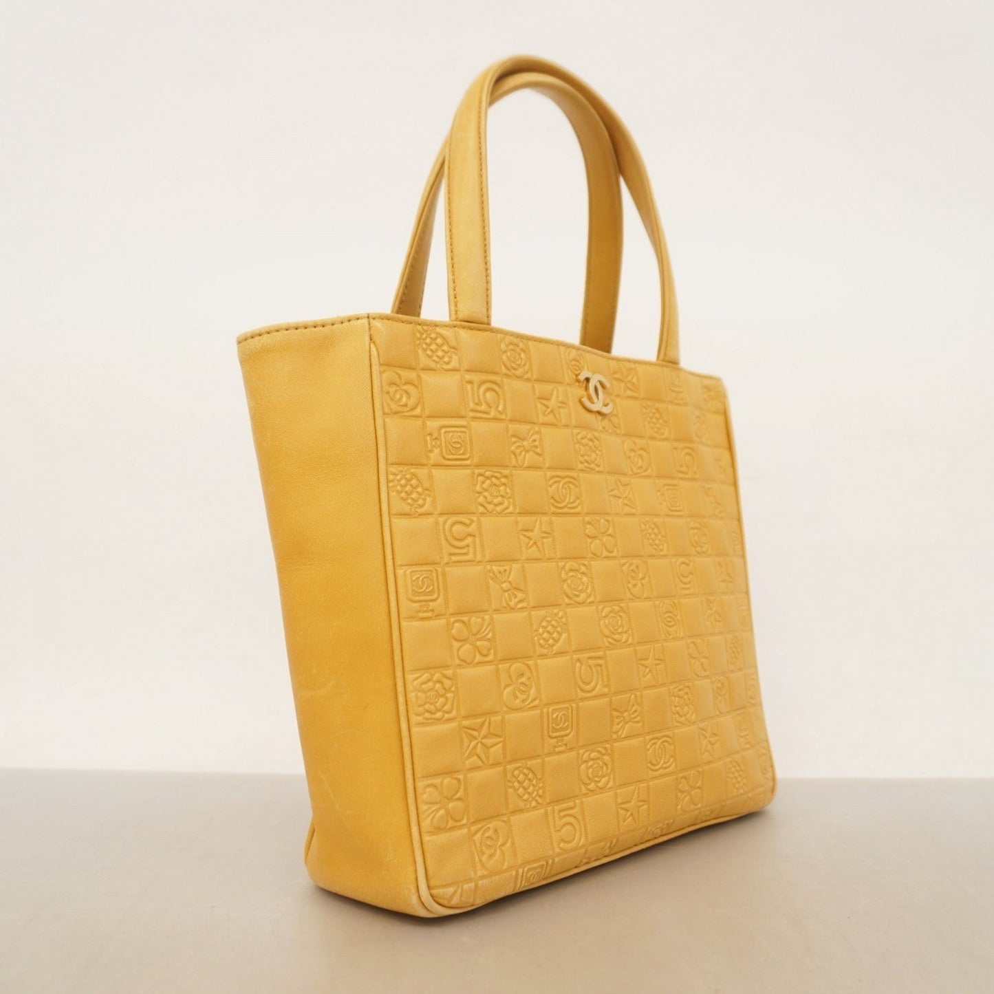 Chanel Beige Leather Tote Bag