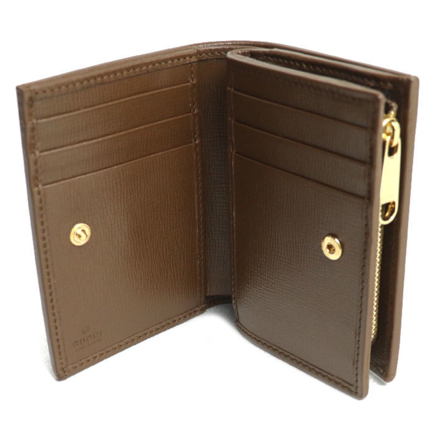 Gucci Beige Gg Supreme Leather Wallet (Bi-Fold)