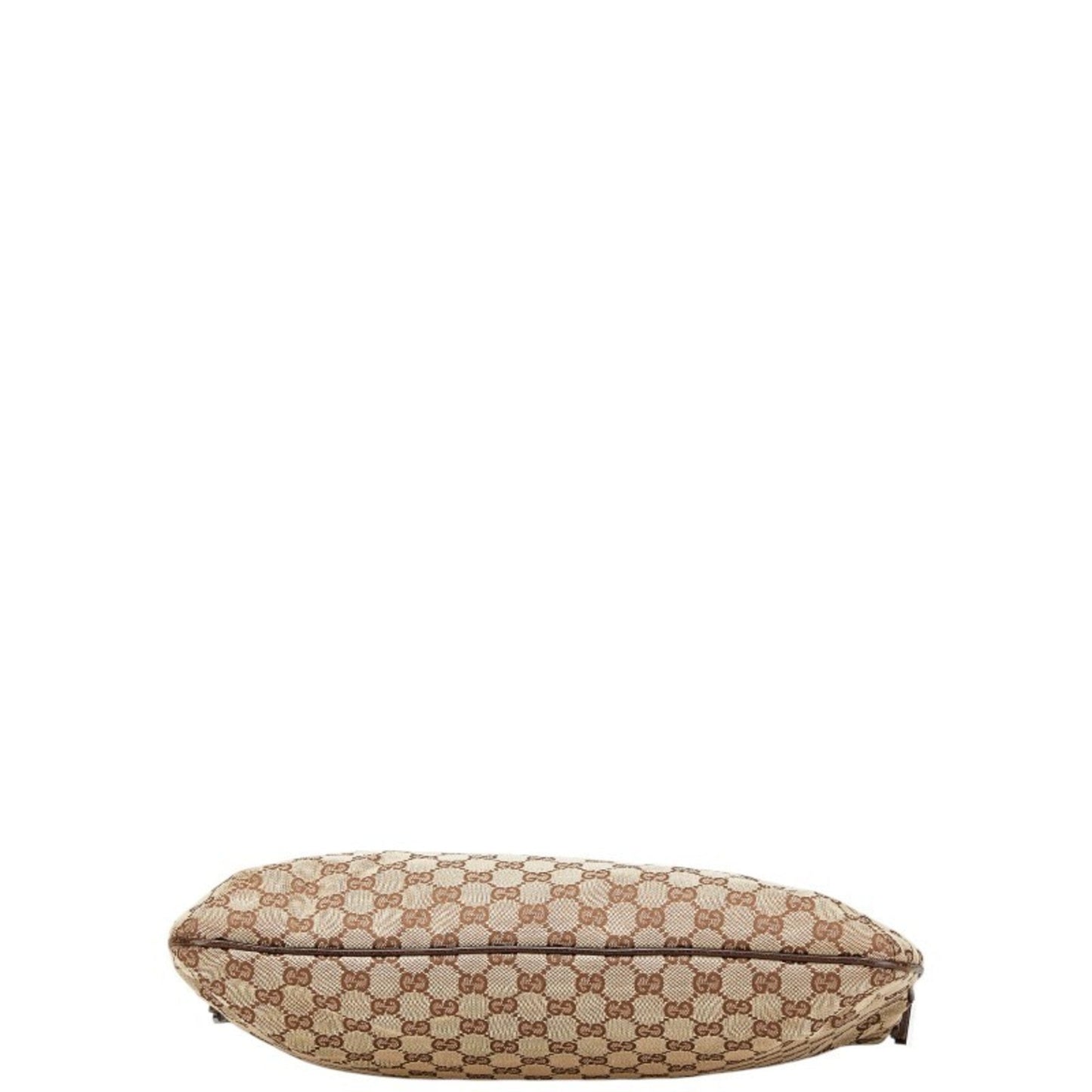 Gucci Beige Brown Canvas Leather Shoulder Bag Tote Bag