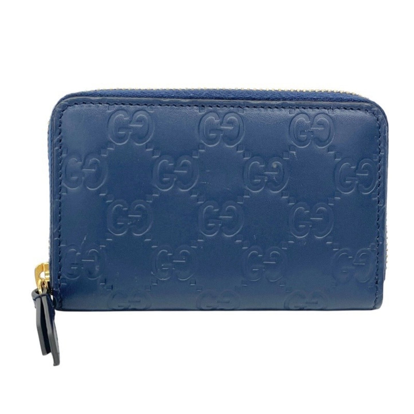 Gucci Blue Leather Coin Purse/Coin Case