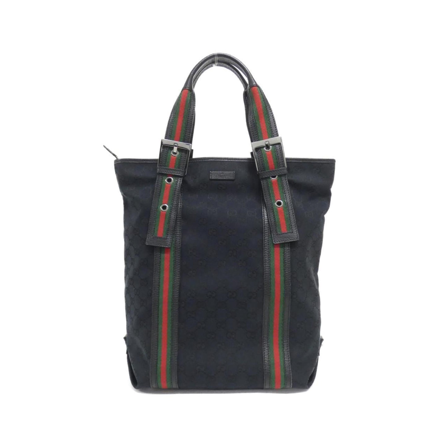 Gucci Black Gg Canvas Handbag