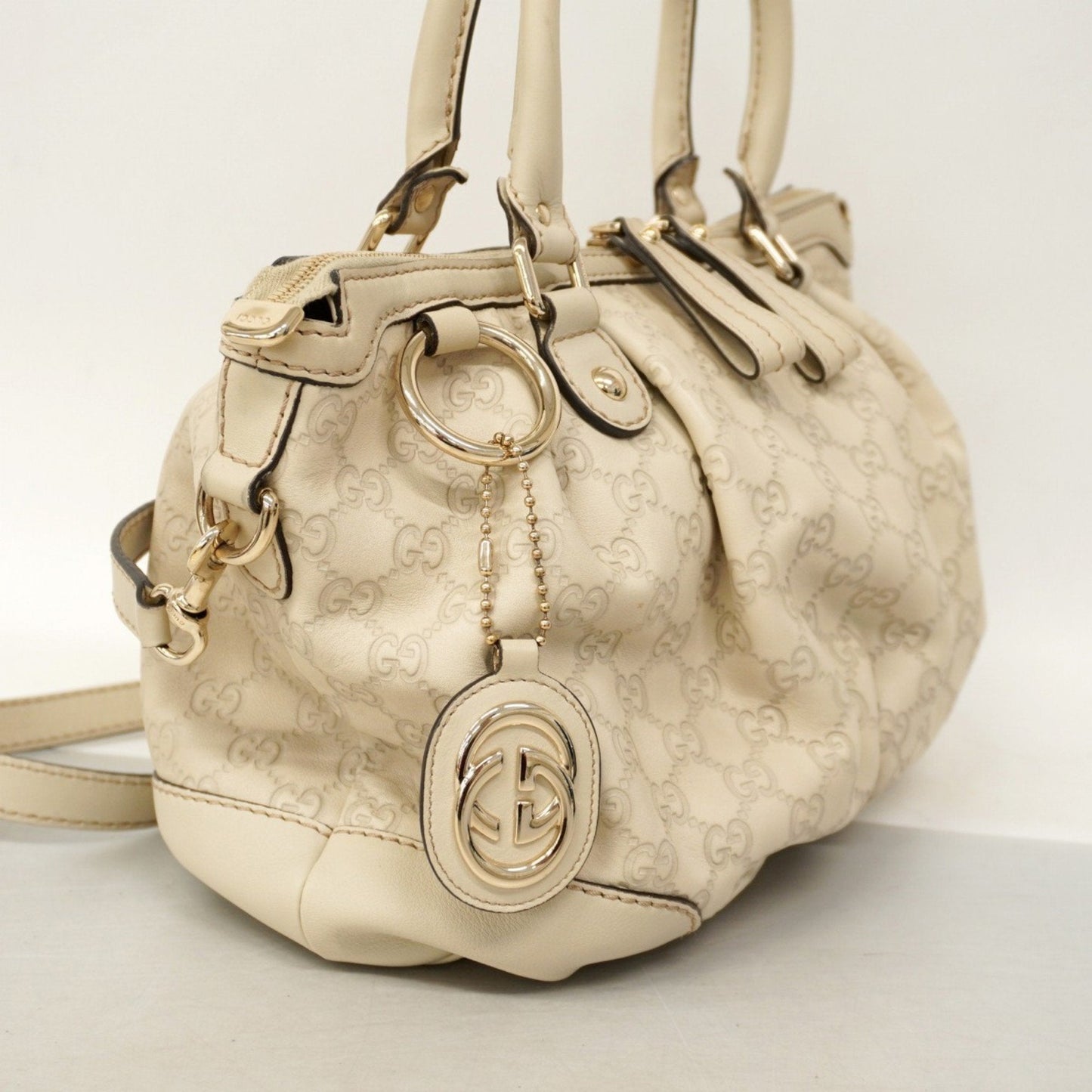 Gucci Beige Leather Handbag