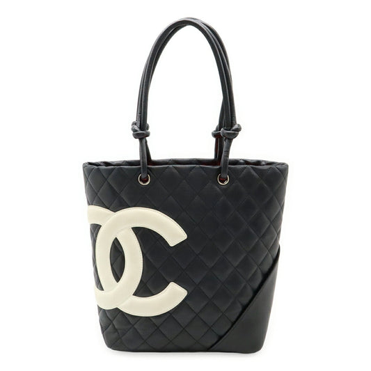 Chanel Black White Cambon Ligne Shoulder Bag Tote Bag