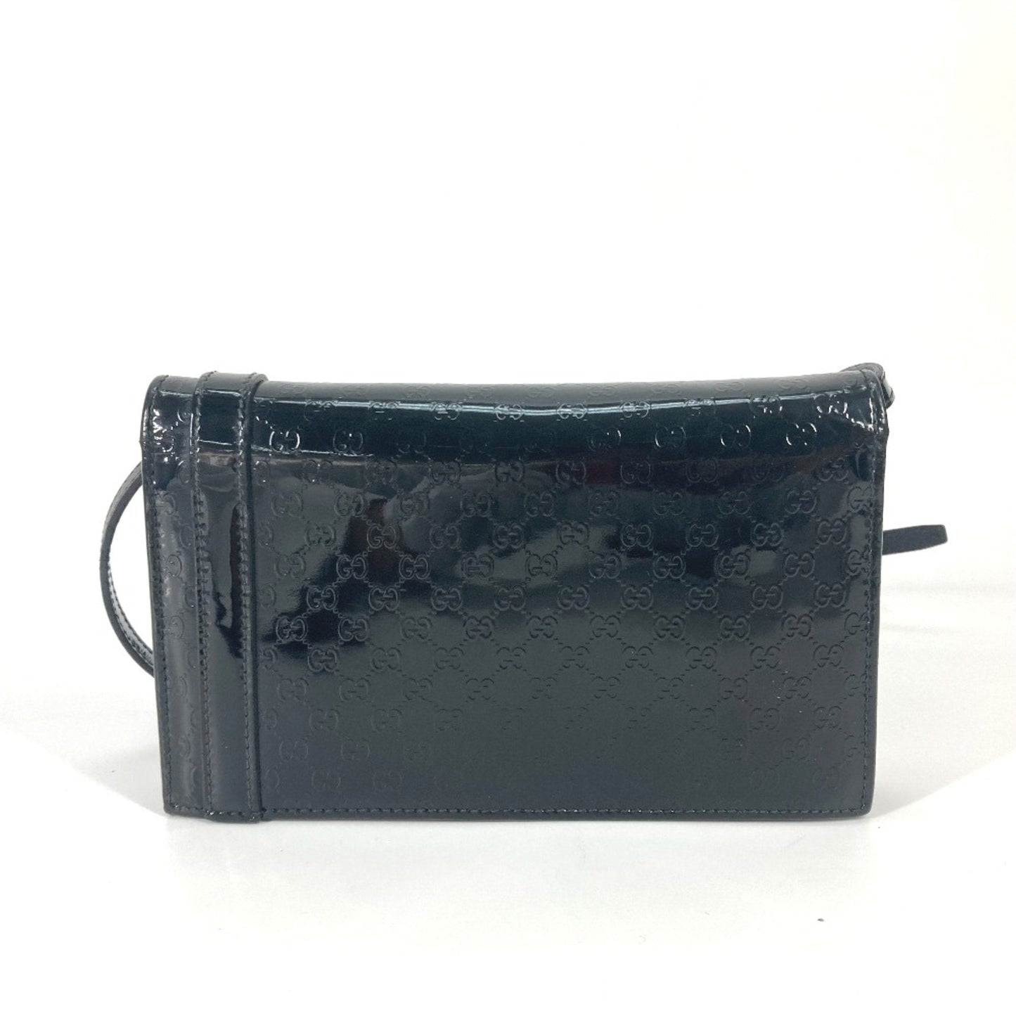 Gucci Black Patent Leather Shoulder Bag