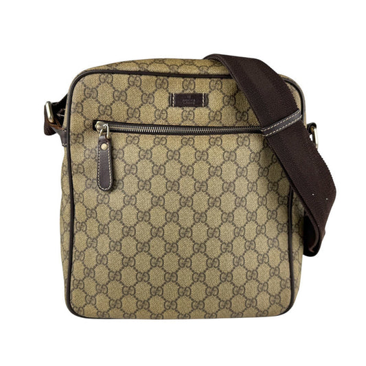 Gucci Brown Gg Supreme Shoulder Bag