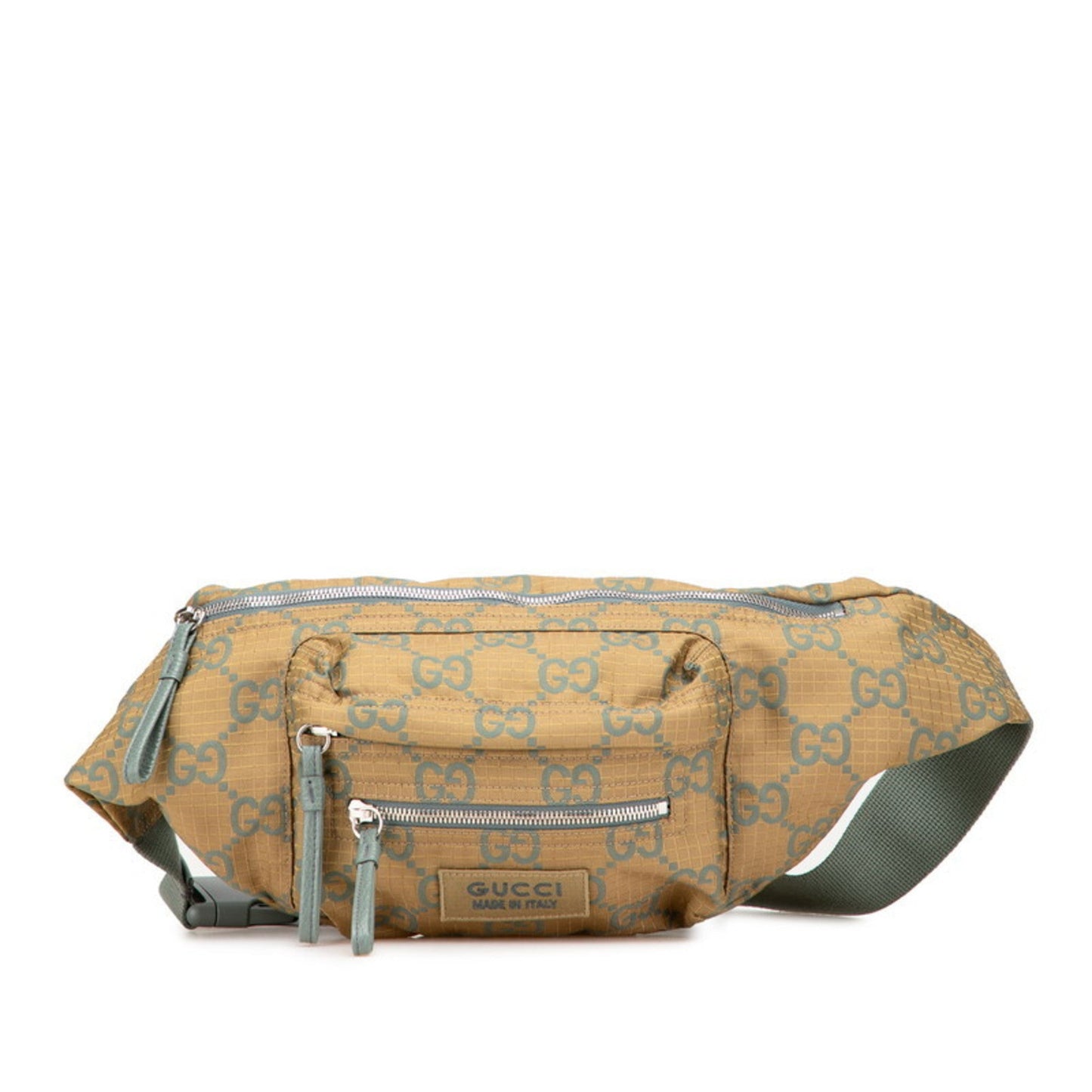 Gucci Khaki Nylon Fanny Pack