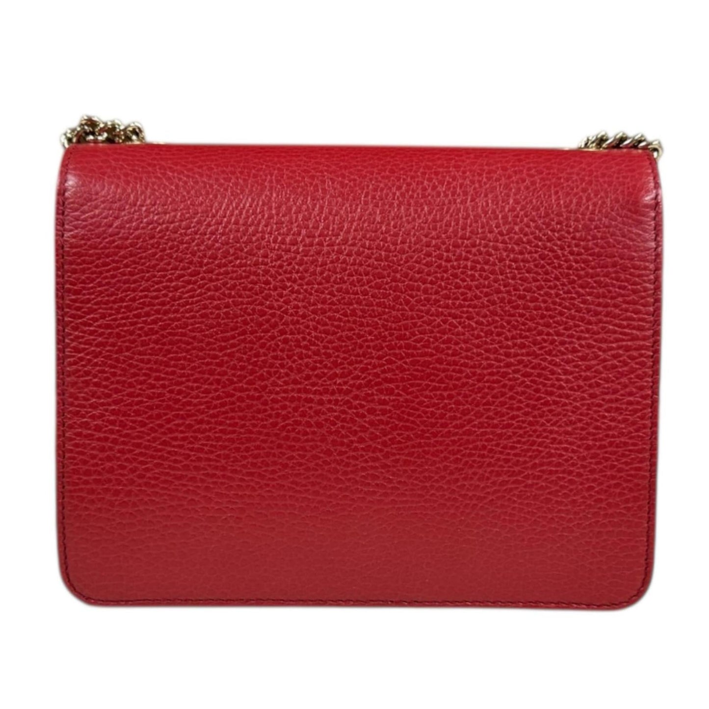 Gucci Red Color Leather Shoulder Bag