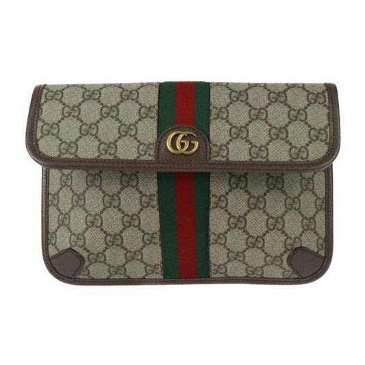 Gucci Beige Gg Supreme Leather Fanny Pack