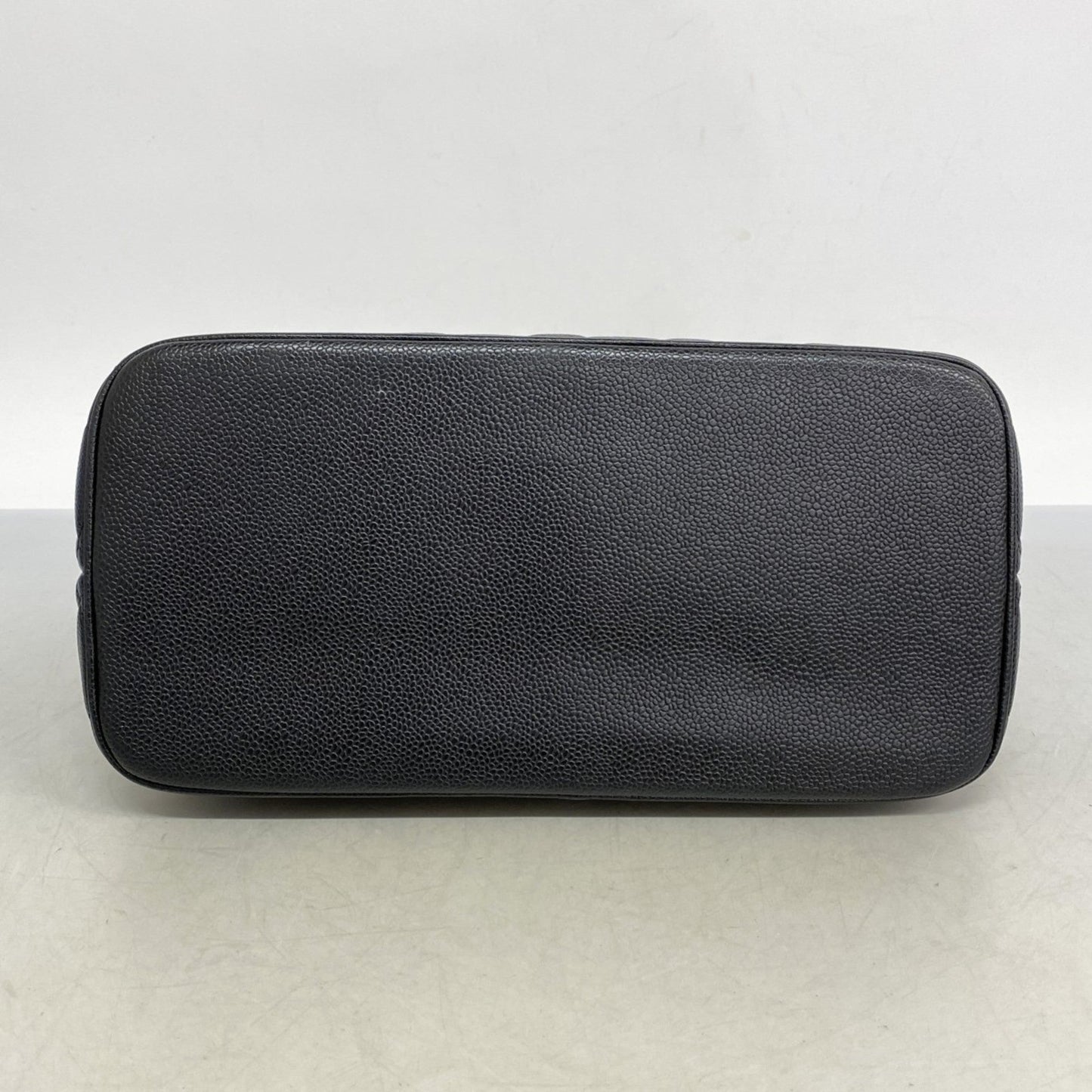 Chanel Black Grained Calfskin Tote Bag