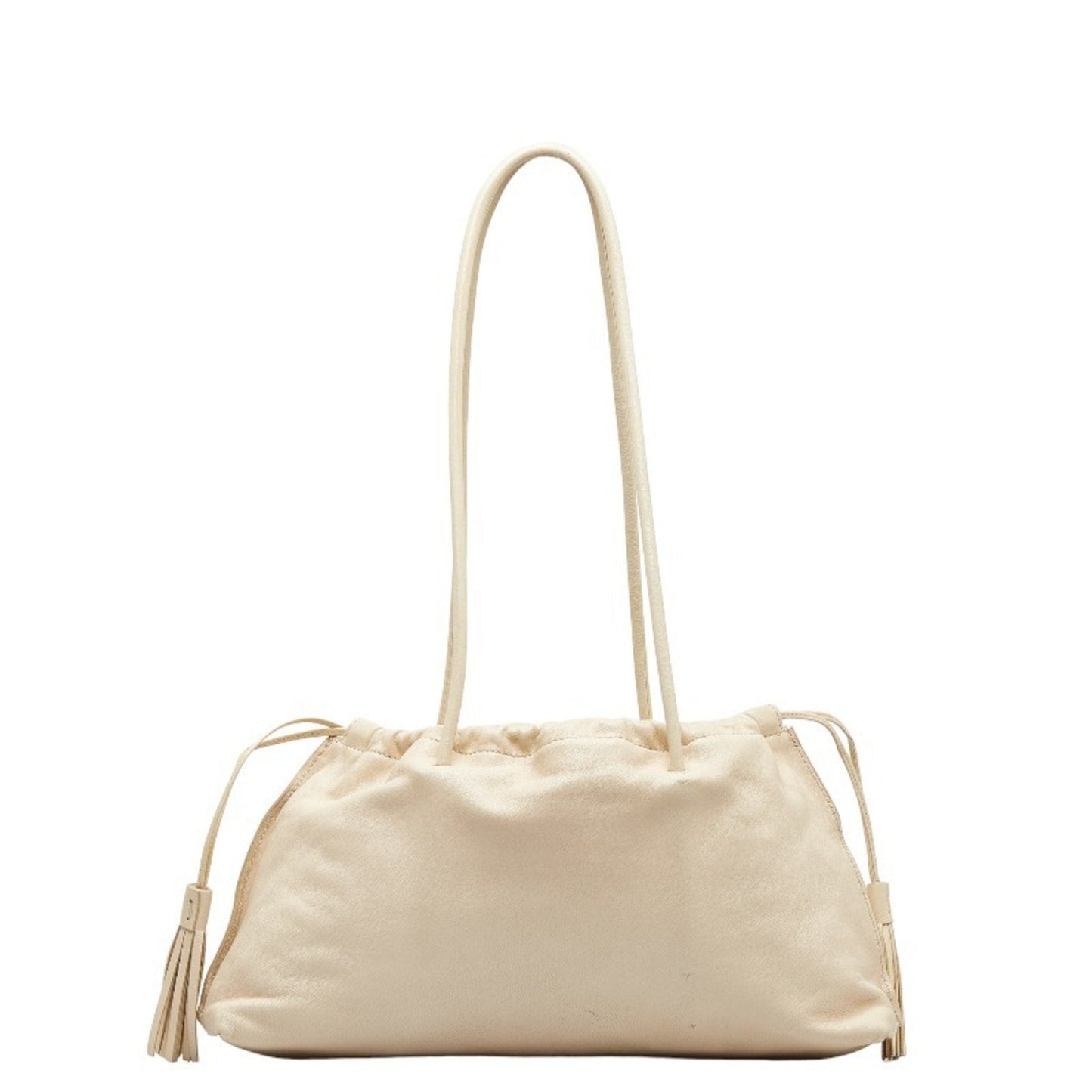 Gucci Ivory White Leather Handbag Tote Bag