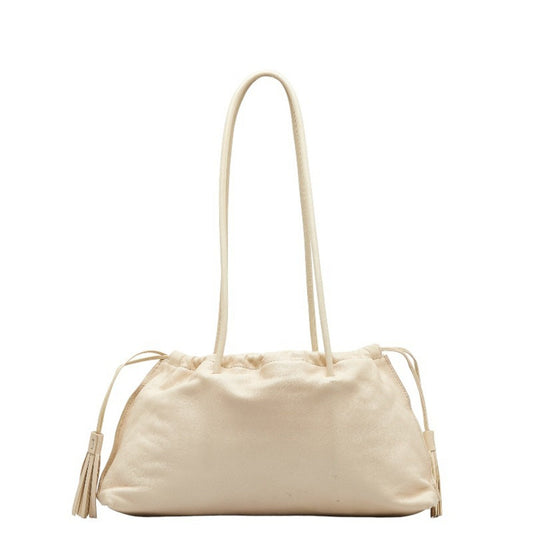 Gucci Ivory White Leather Handbag Tote Bag