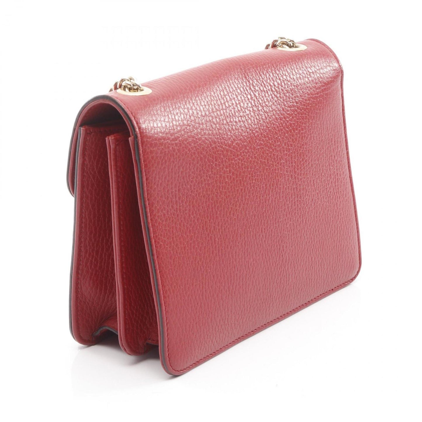 Gucci Red Color Leather Shoulder Bag