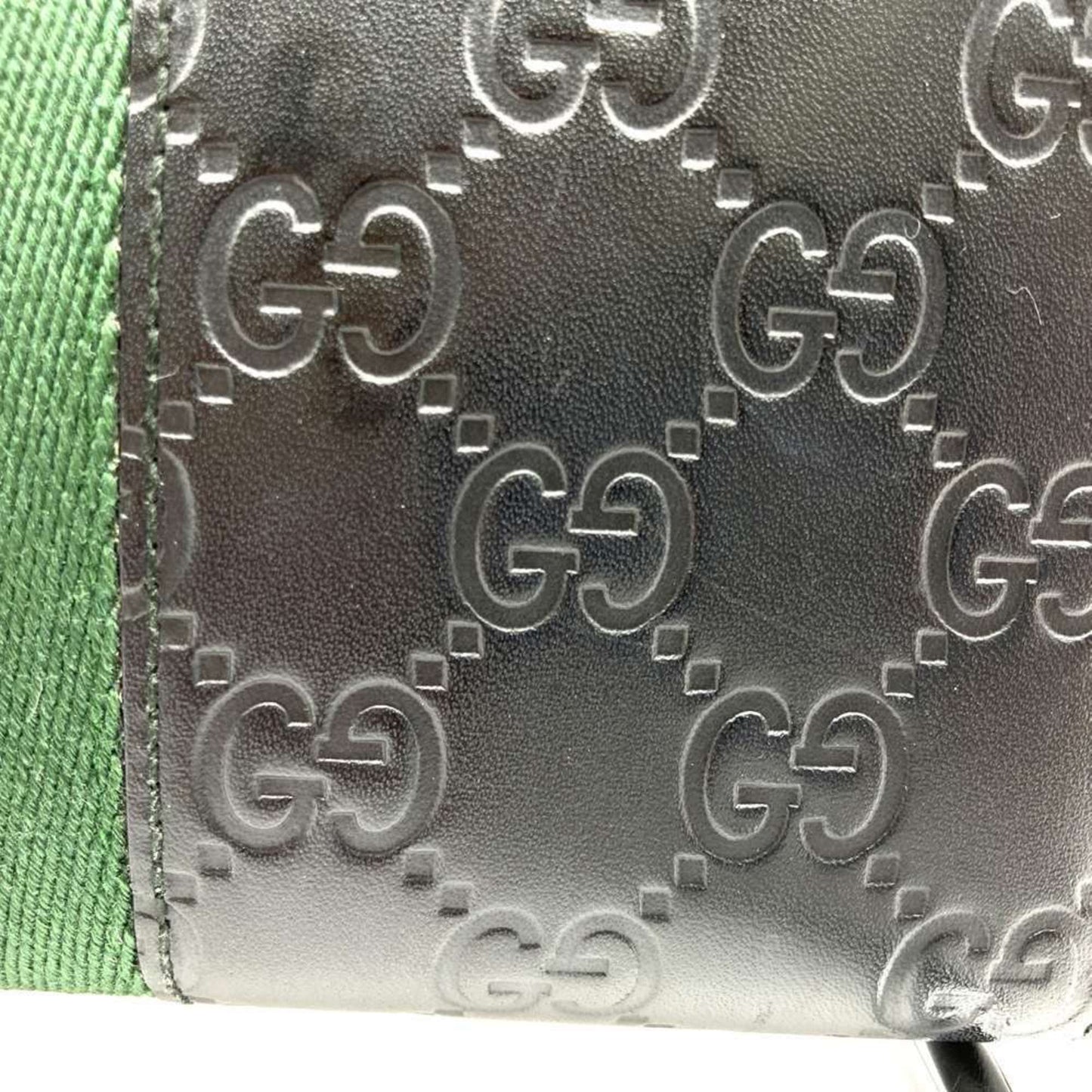 Gucci Black Gg Canvas Long Wallet (Bi-Fold)