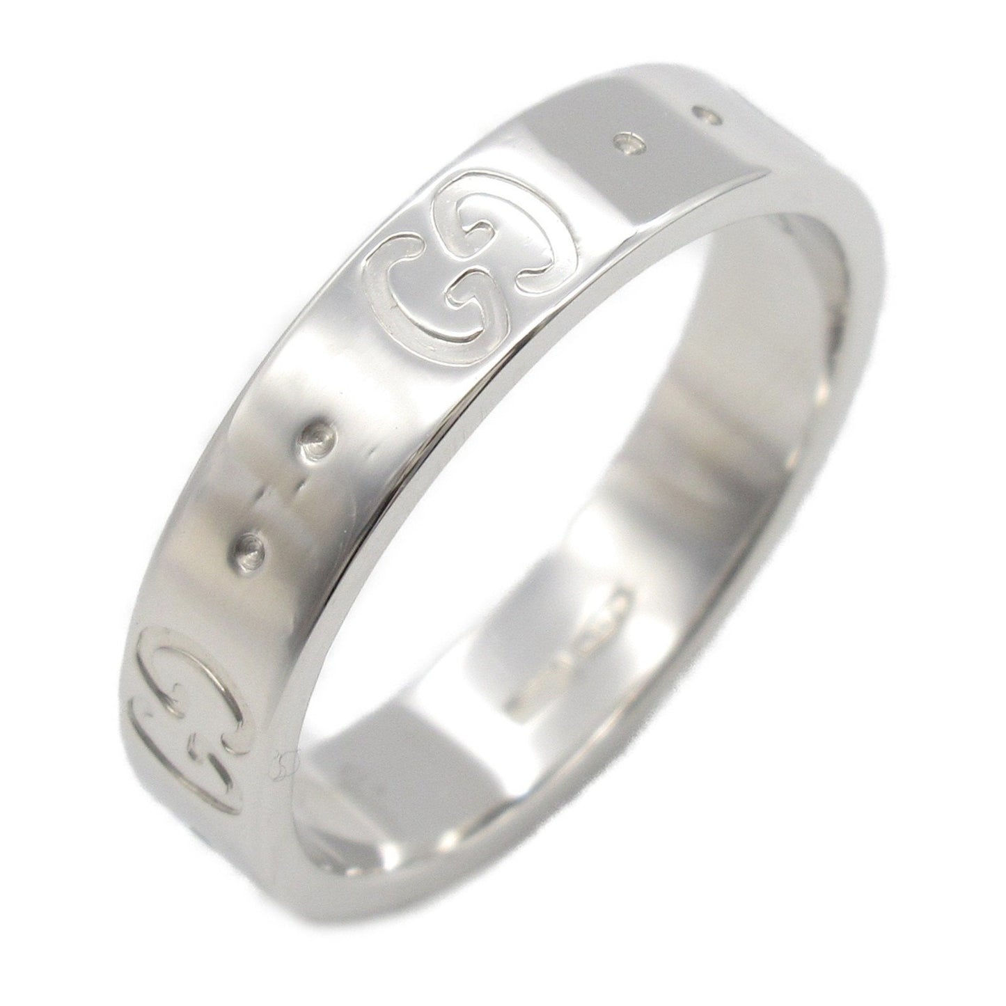 Gucci Silver White Gold (18K) Band Ring