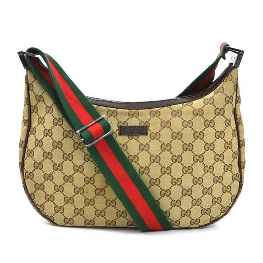 Gucci Brown Gg Canvas Shoulder Bag