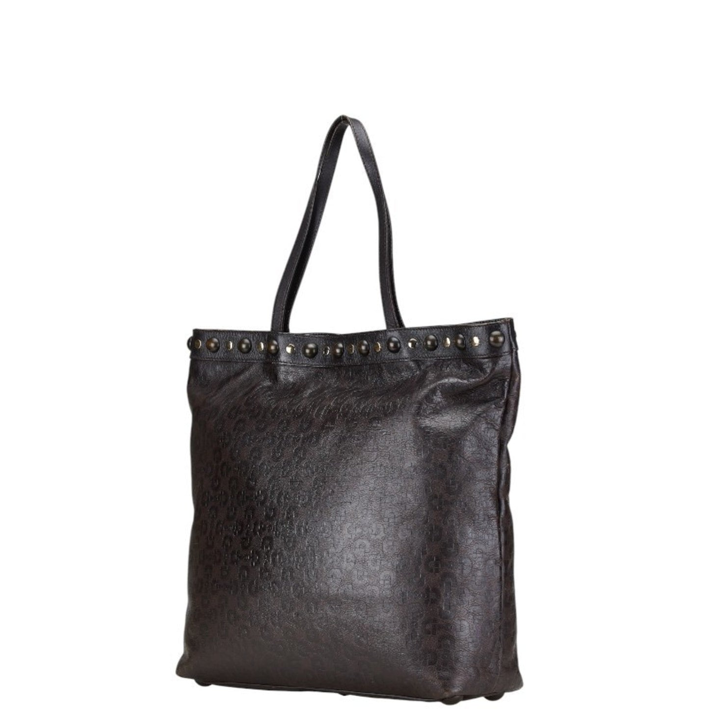 Gucci Brown Leather Shoulder Bag Tote Bag