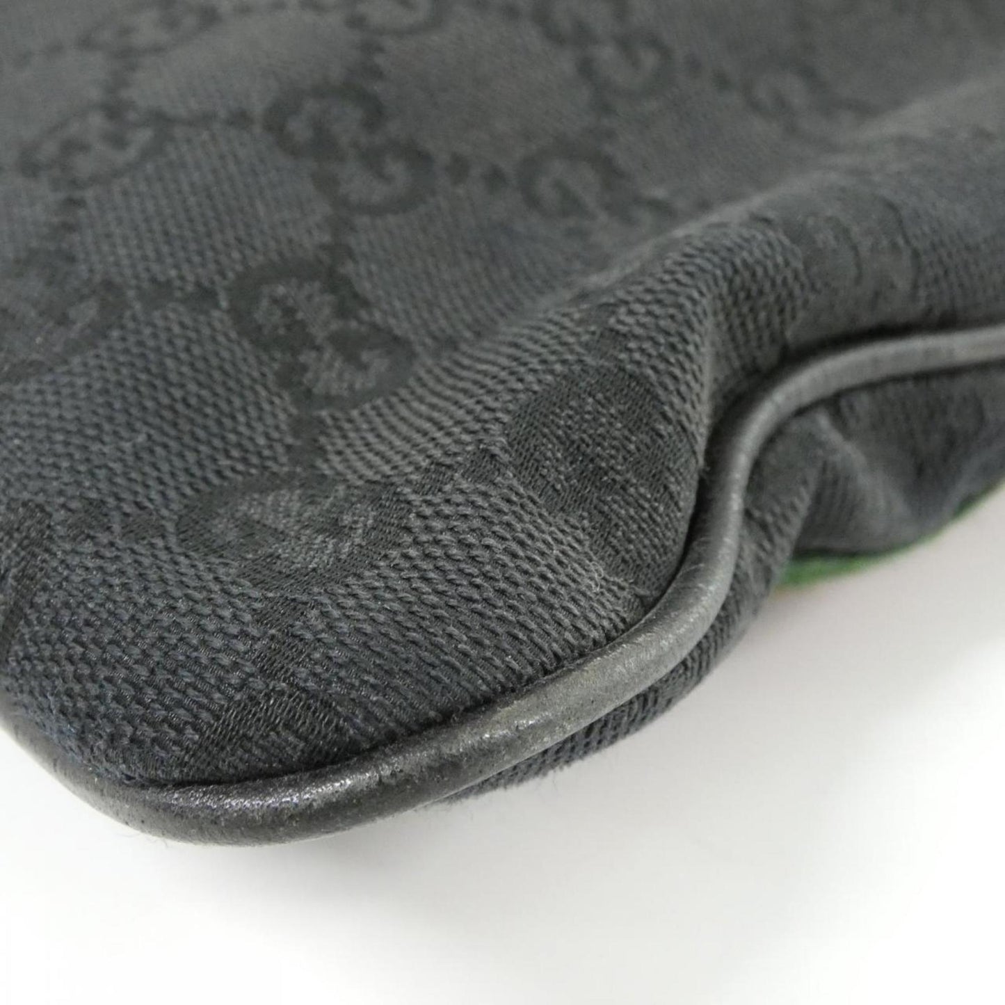 Gucci Black Green Red Color Gg Canvas Shoulder Bag