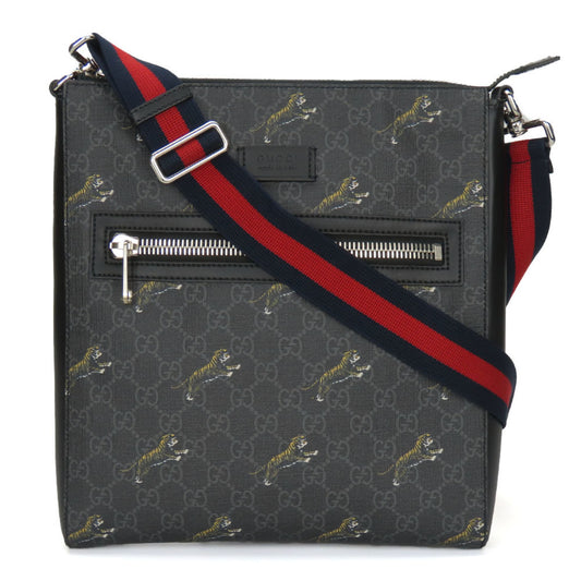 Gucci Black Gray Gg Supreme Shoulder Bag