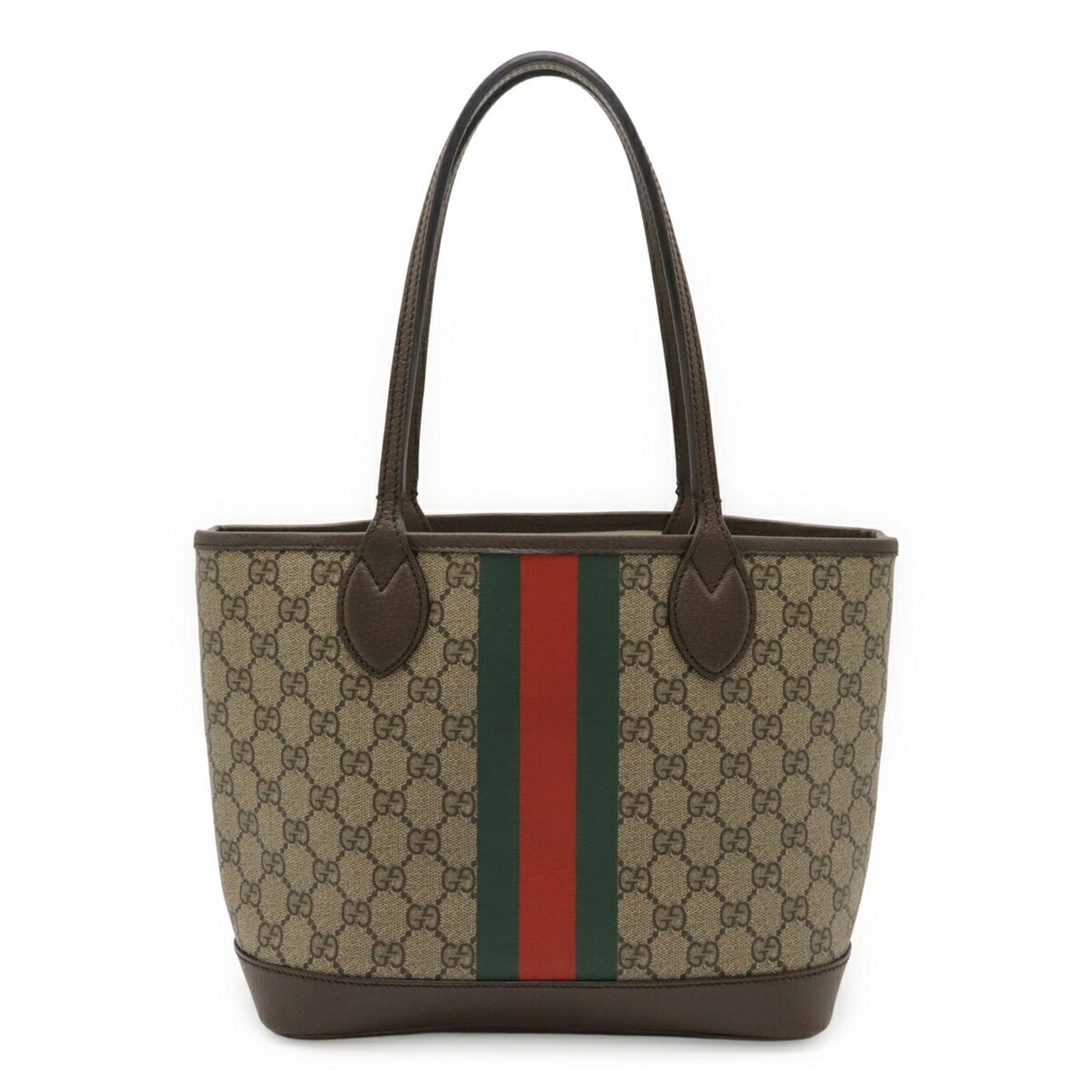 Gucci Beige Brown Green Red Color Gg Supreme Canvas Shoulder Bag Tote Bag