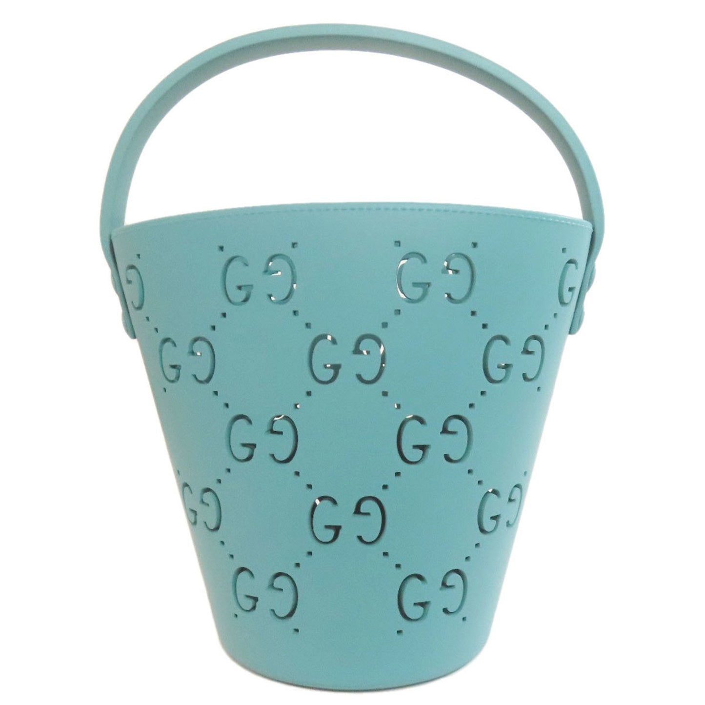 Gucci Light Blue Rubber Tote Bag