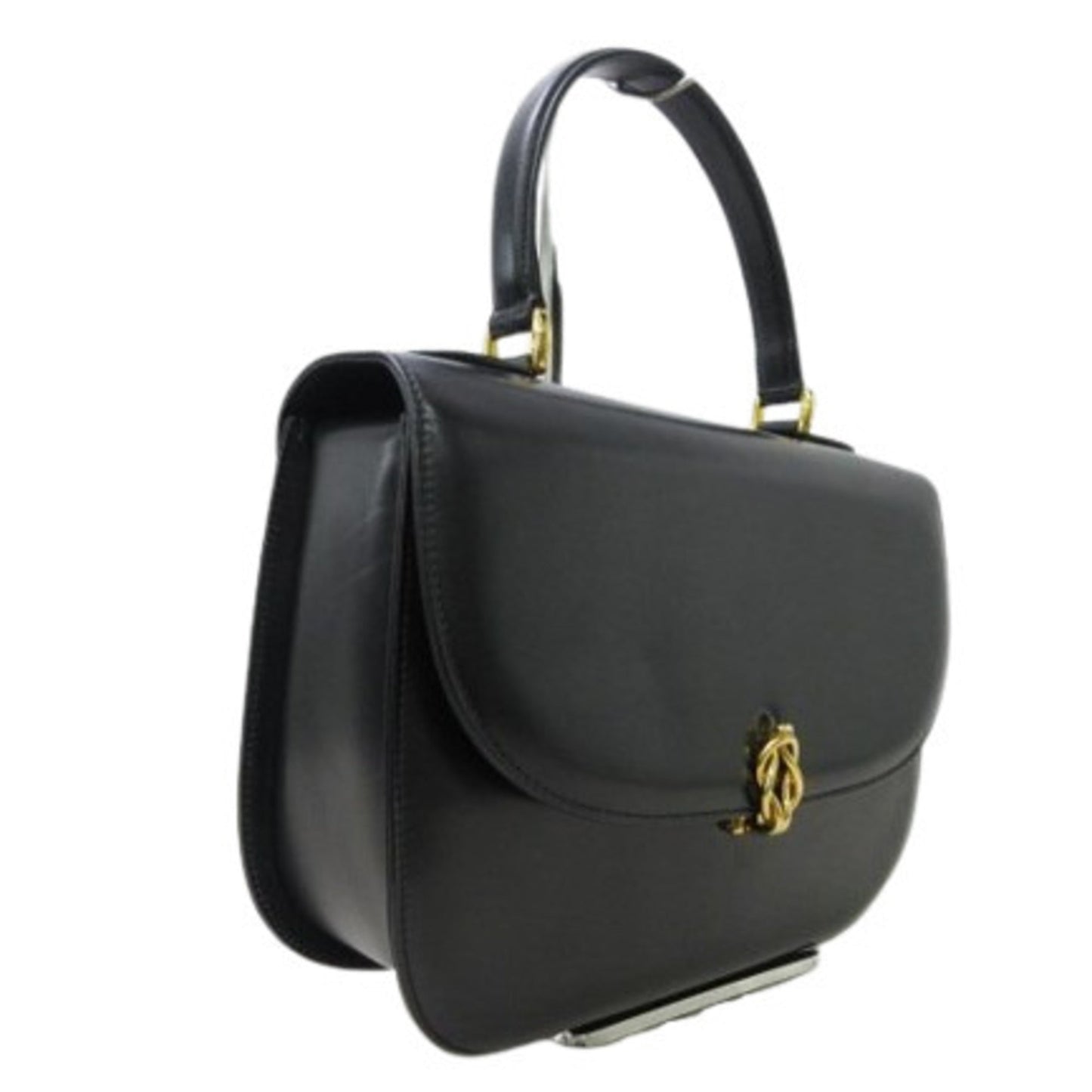 Gucci Black Leather Handbag Tote Bag