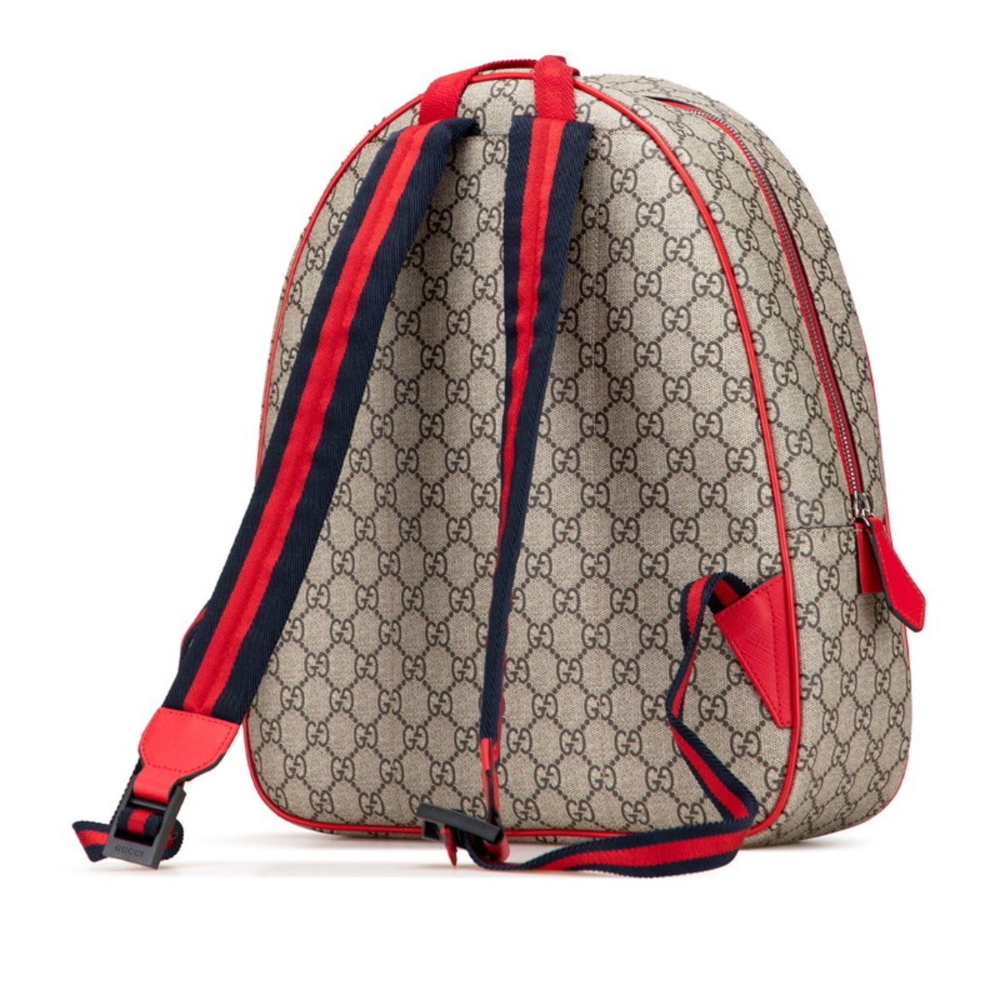 Gucci Beige Multi-Color Red Color Pvc Leather Backpack