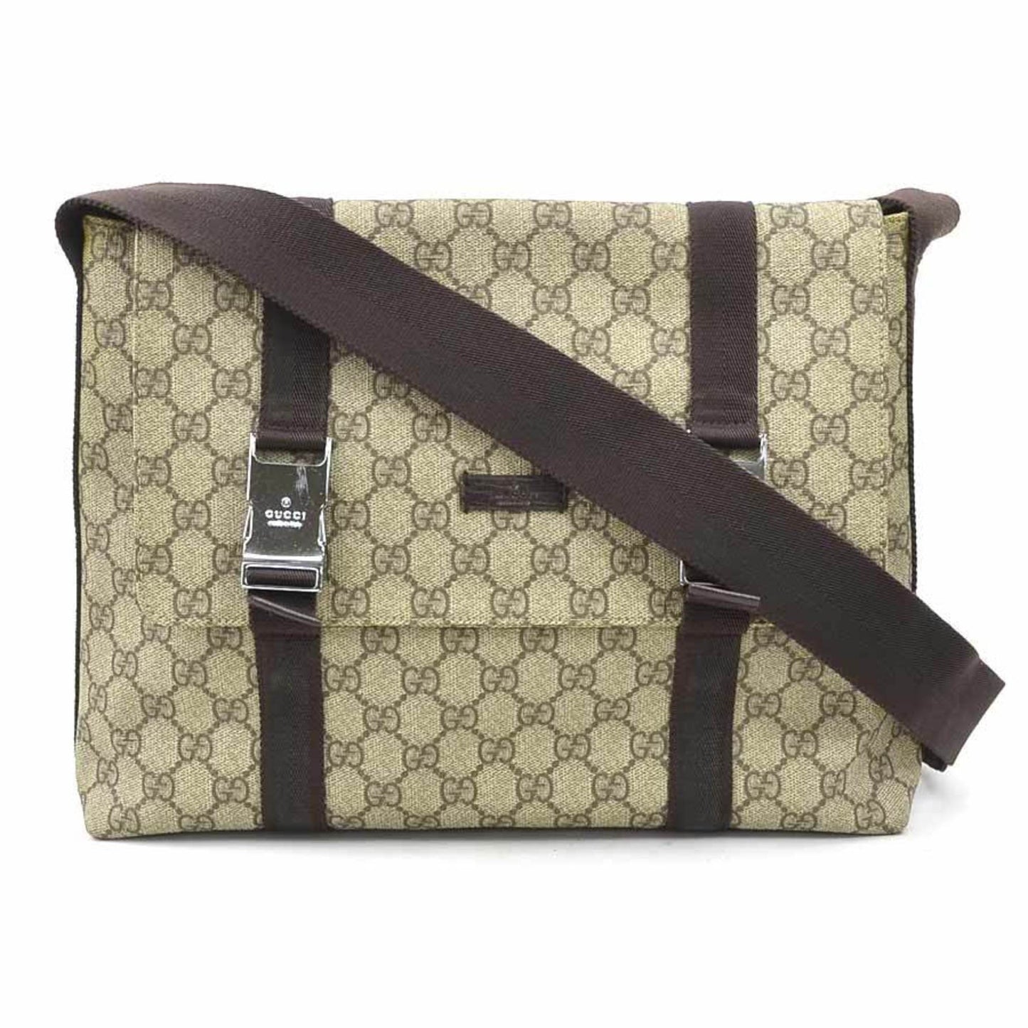 Gucci Brown Gg Supreme Shoulder Bag