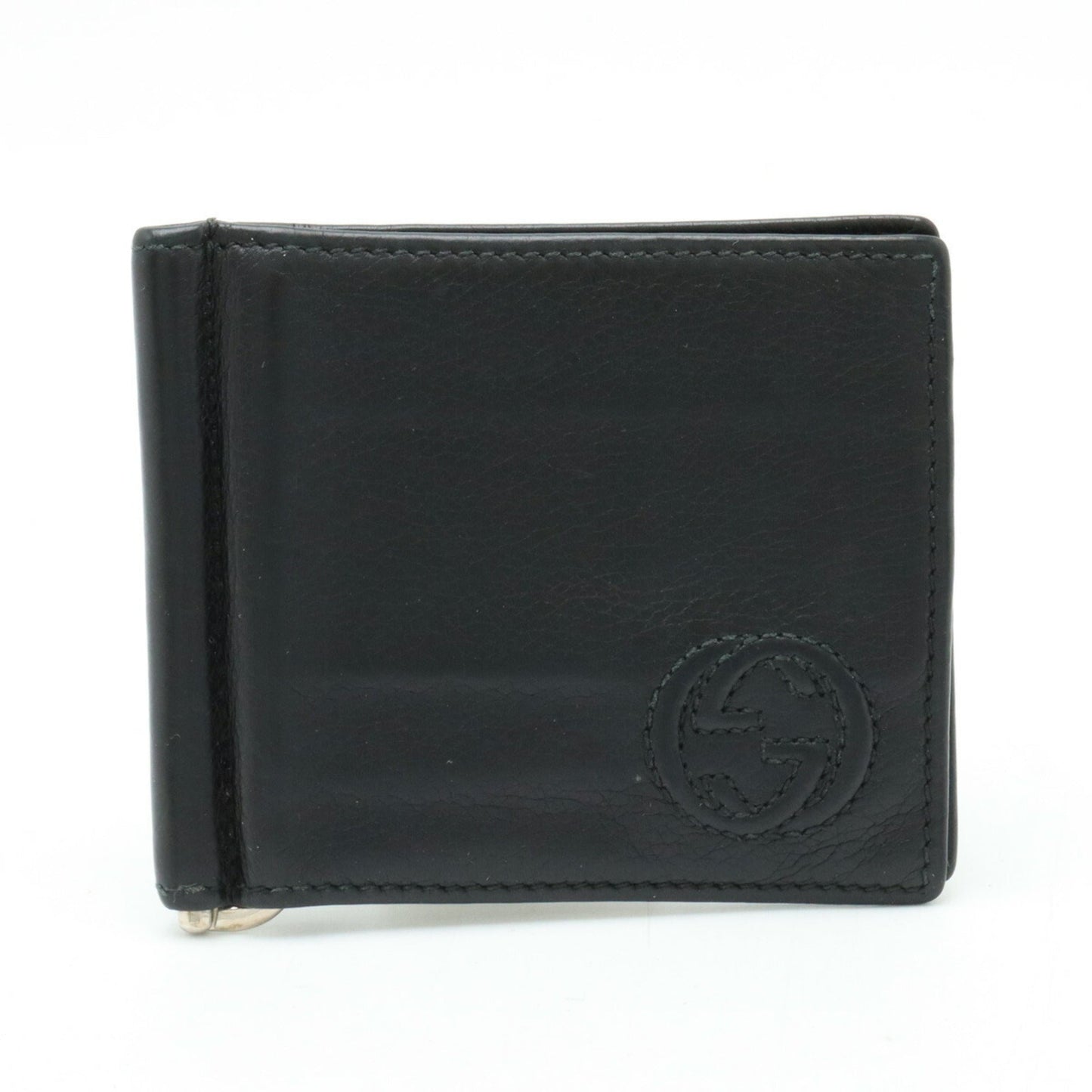 Gucci Black Leather Money Clip
