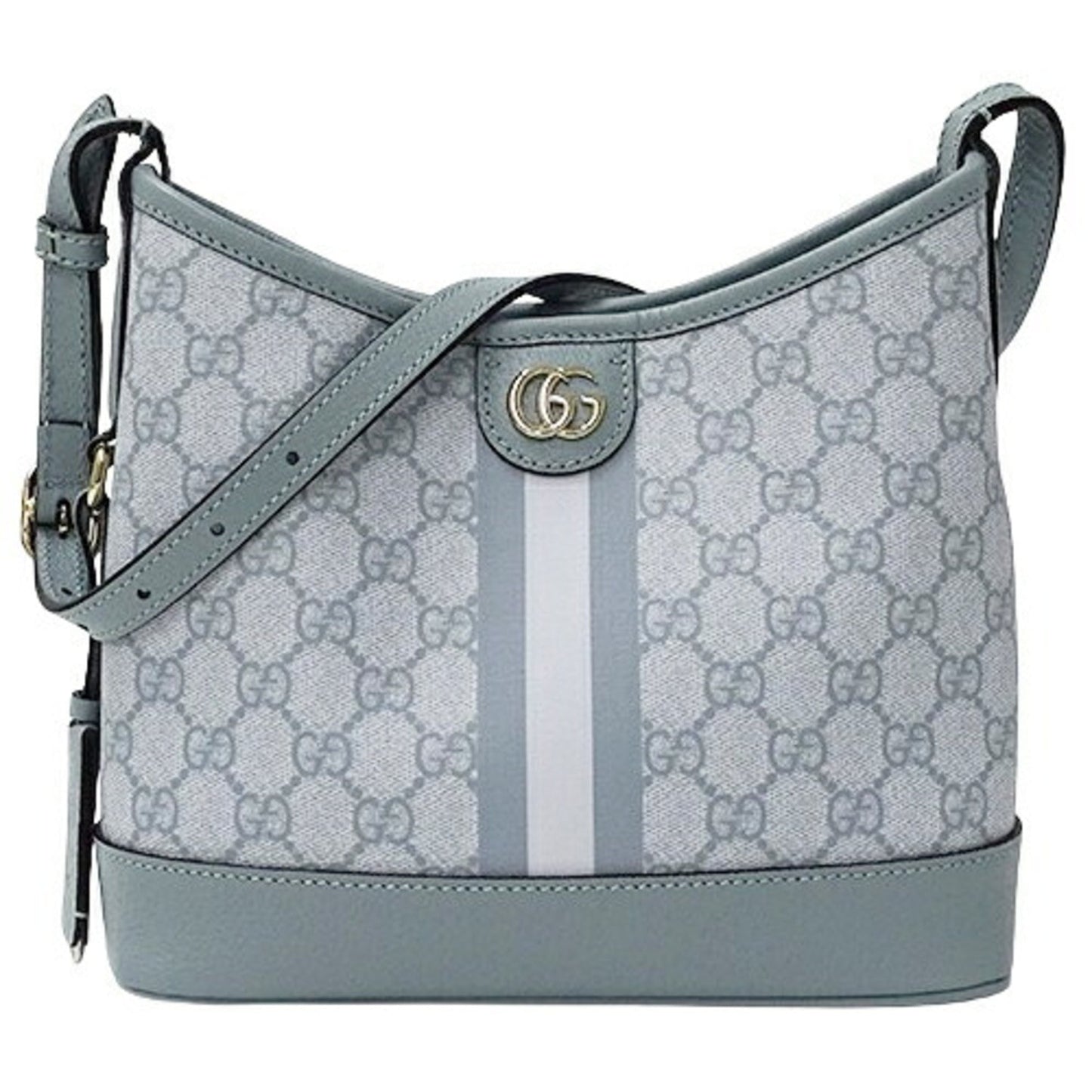 Gucci Blue Light Blue Gg Supreme Canvas Shoulder Bag