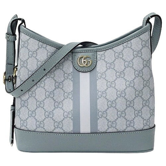 Gucci Blue Light Blue Gg Supreme Canvas Shoulder Bag