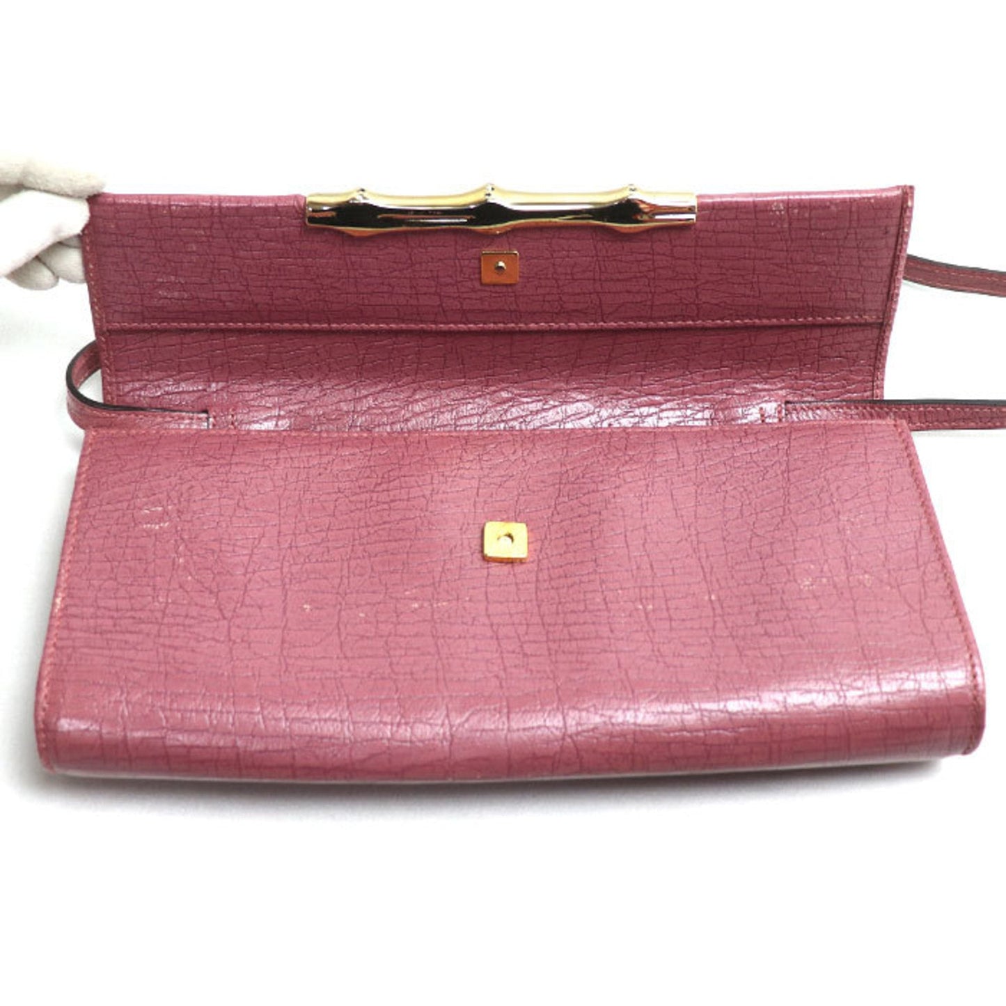 Gucci Purple Leather Shoulder Bag