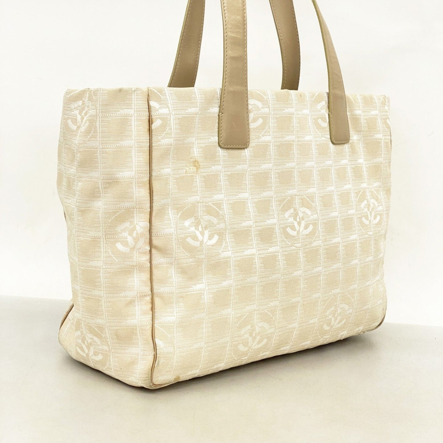 Chanel Beige Nylon Tote Bag