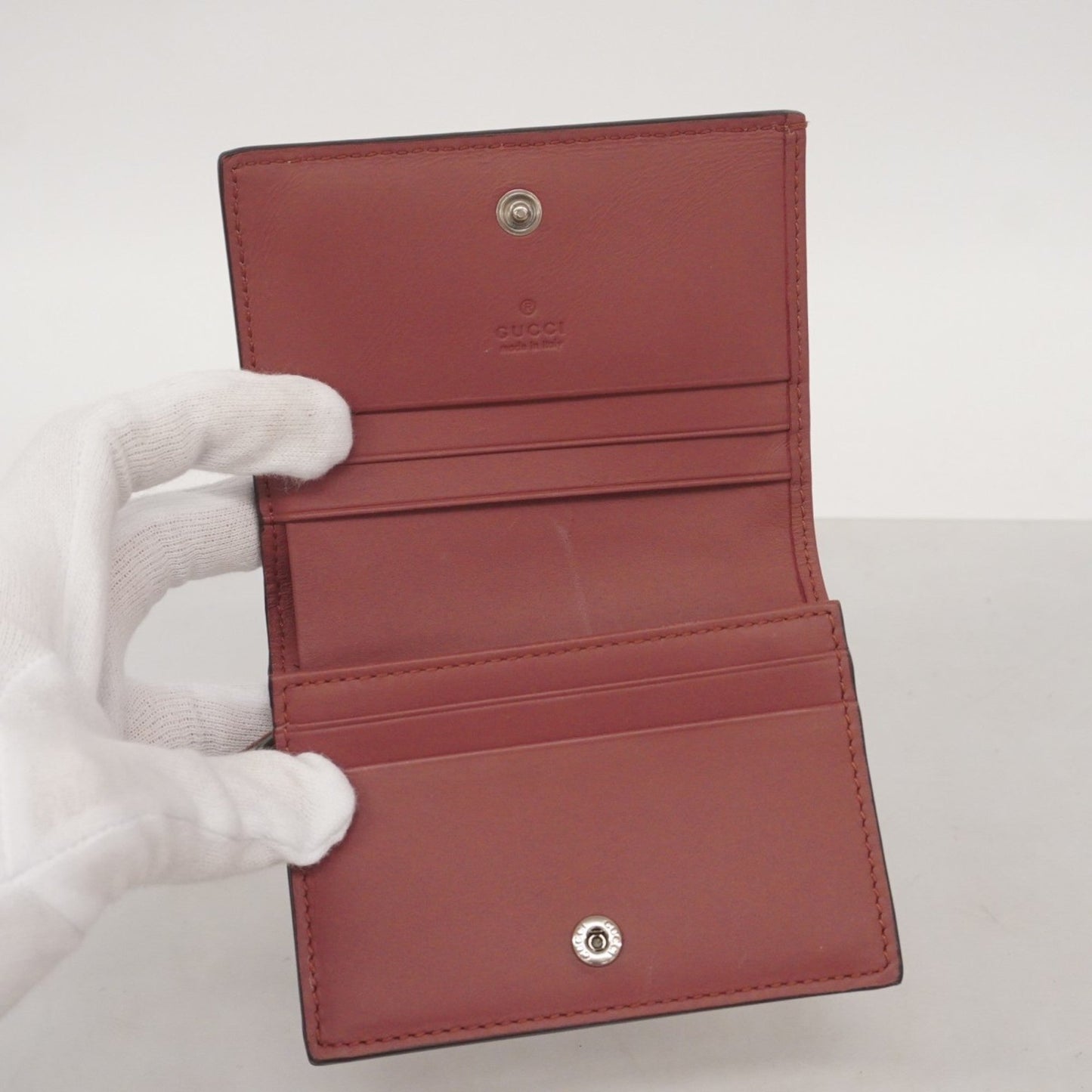 Gucci Beige Multi-Color Pvc Wallet (Bi-Fold)