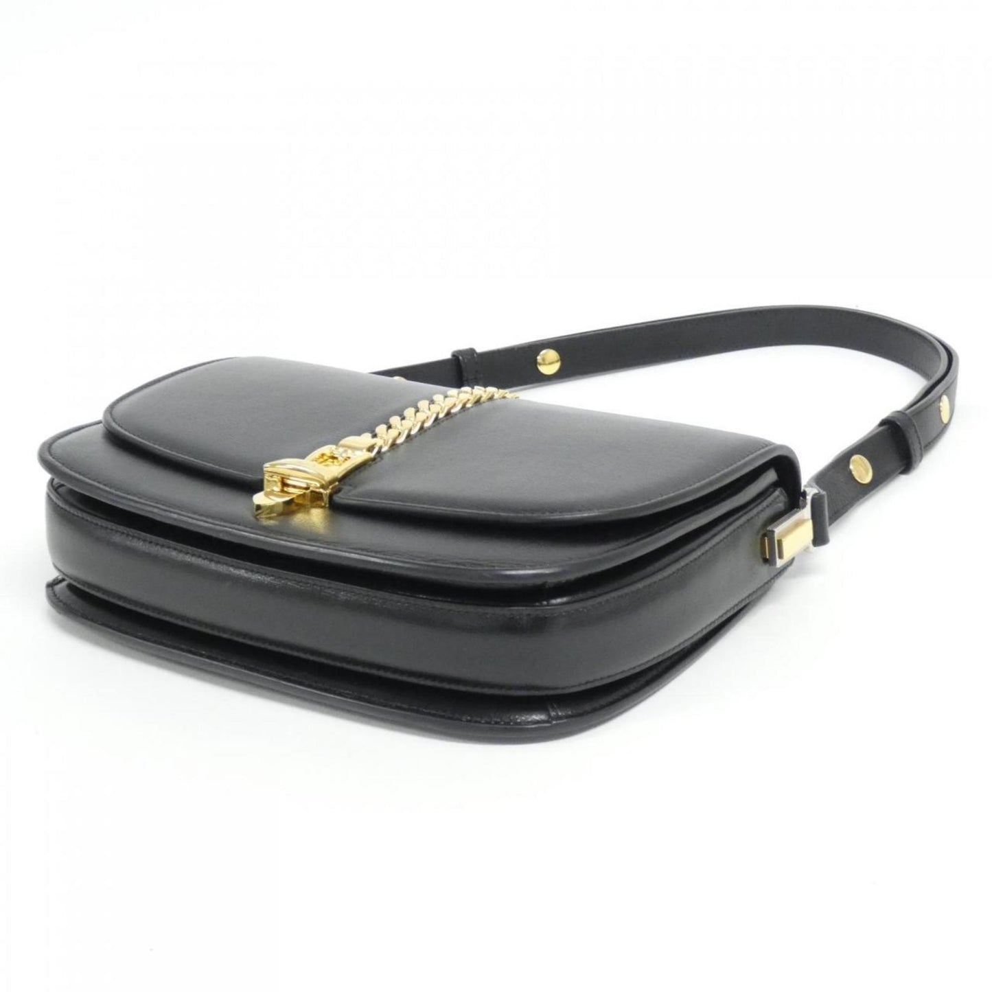 Gucci Black Leather Shoulder Bag