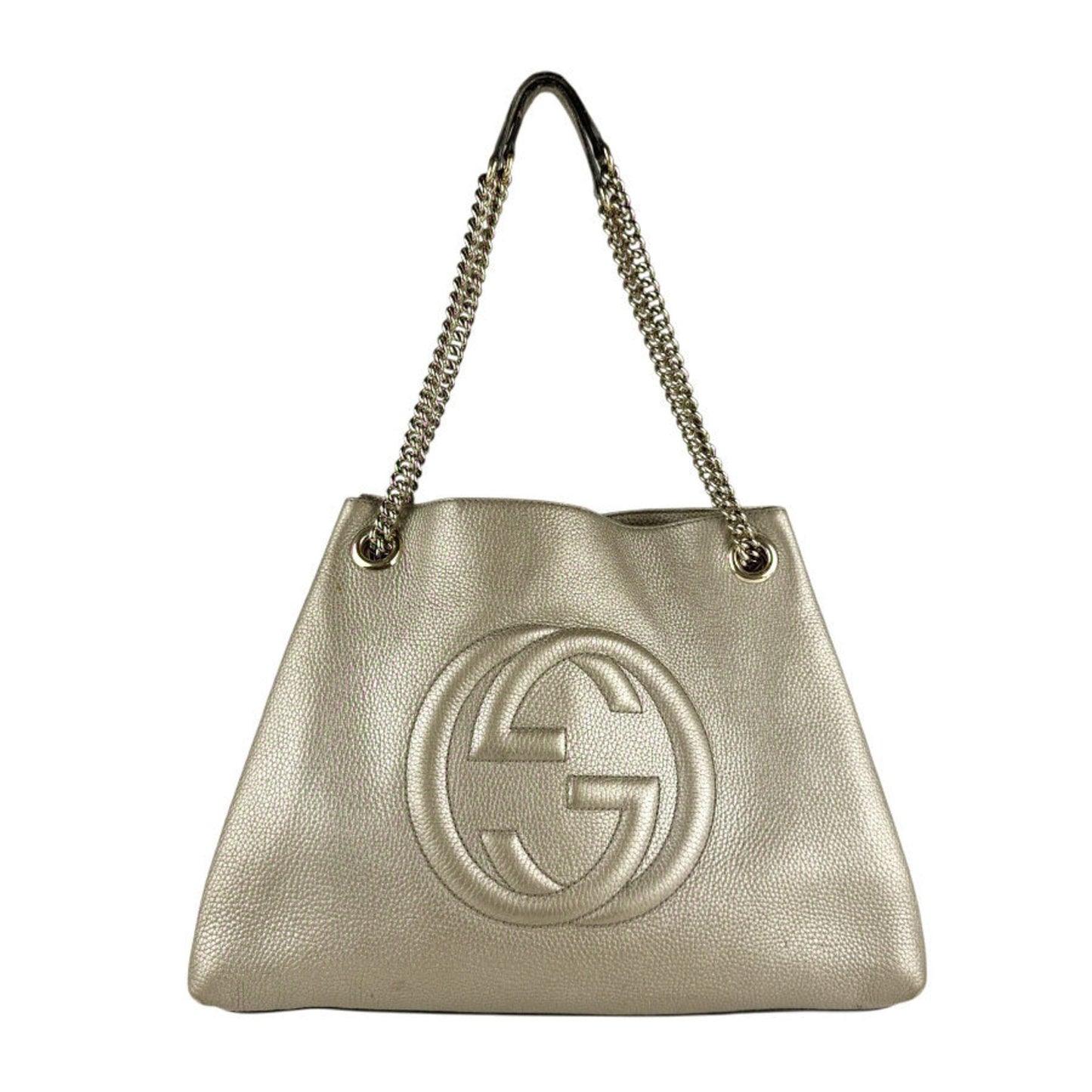 Gucci Gold Leather Shoulder Bag