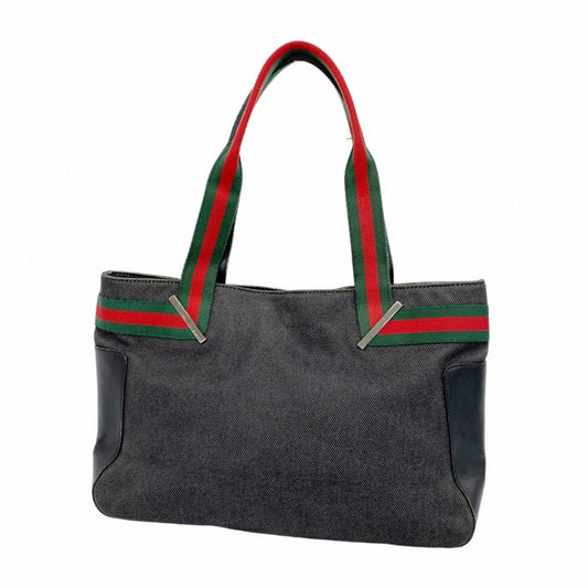 Gucci Black Denim Tote Bag