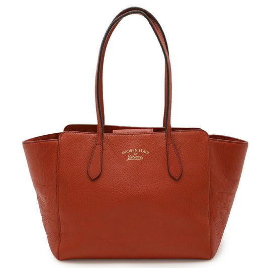 Gucci Red Color Leather Shoulder Bag Tote Bag